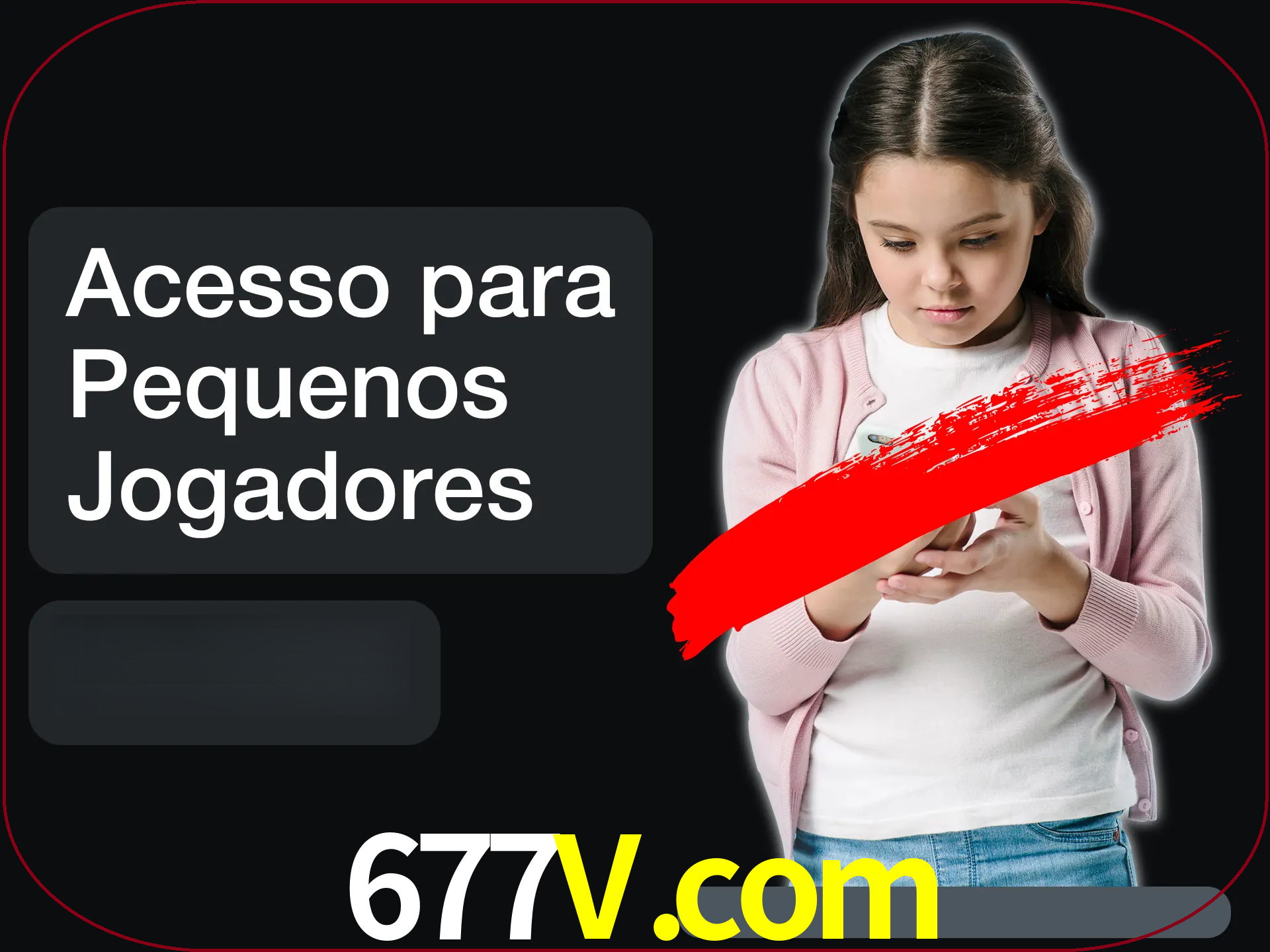 As crianças não podem jogar jogos de cassino.